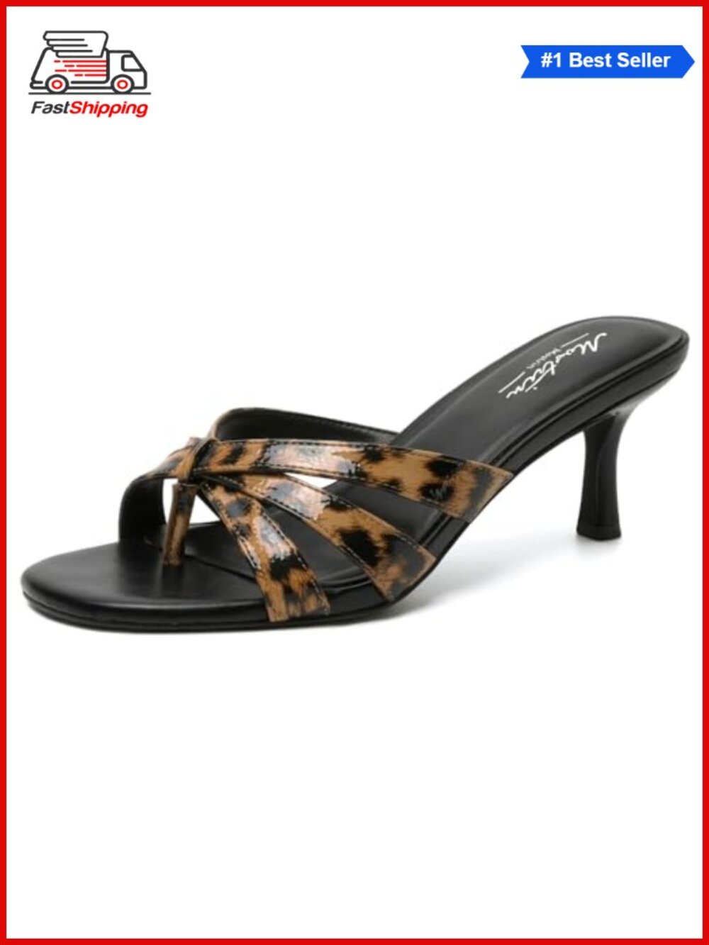 ✨ Kitten Heels Women Pointed Toe Vintage Mules Slip On Stiletto Backless